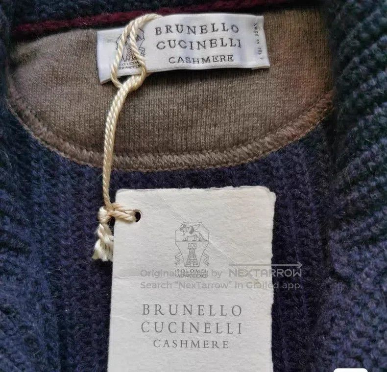 Brunello Cucinelli Brunello Cucinelli Cashmere sweater, Navy blue, 100% cashm Size US M / EU 48-50 / 2 - 6 Thumbnail