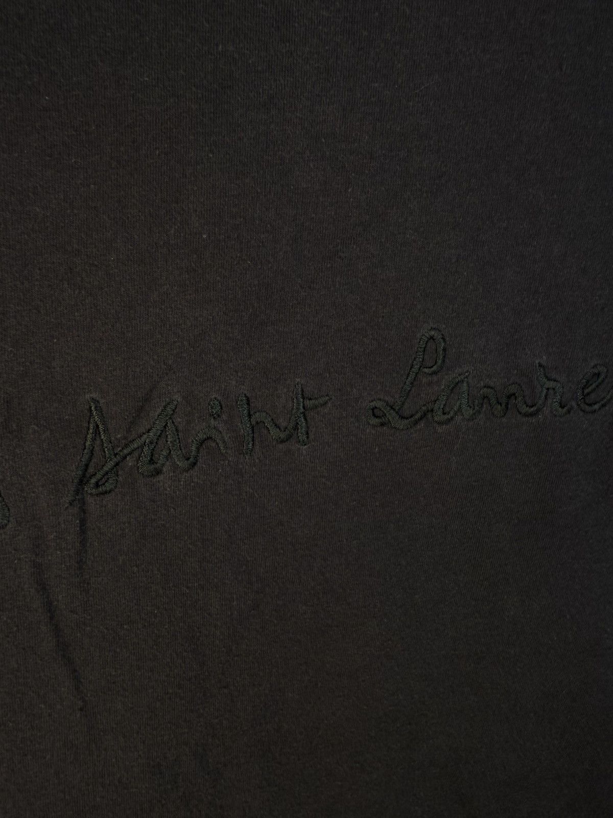 Yves Saint Laurent 90s YSL T-Shirt Big Logo Black Shirt Vintage Tee Size US M / EU 48-50 / 2 - 5 Thumbnail