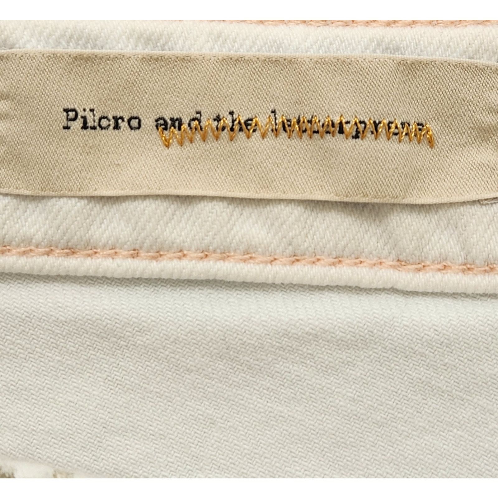 Other Pilcro And The Letterpress White Frayed Hem Denim Shorts 26 Size 31" - 5 Thumbnail