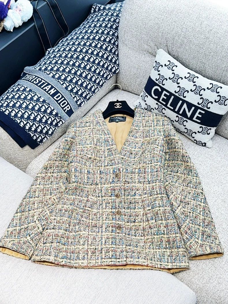 Chanel Chanel 19A Egyptian series gold tweed gold-plated glitter Size XXS / US 00 / IT 34 - 1 Thumbnail