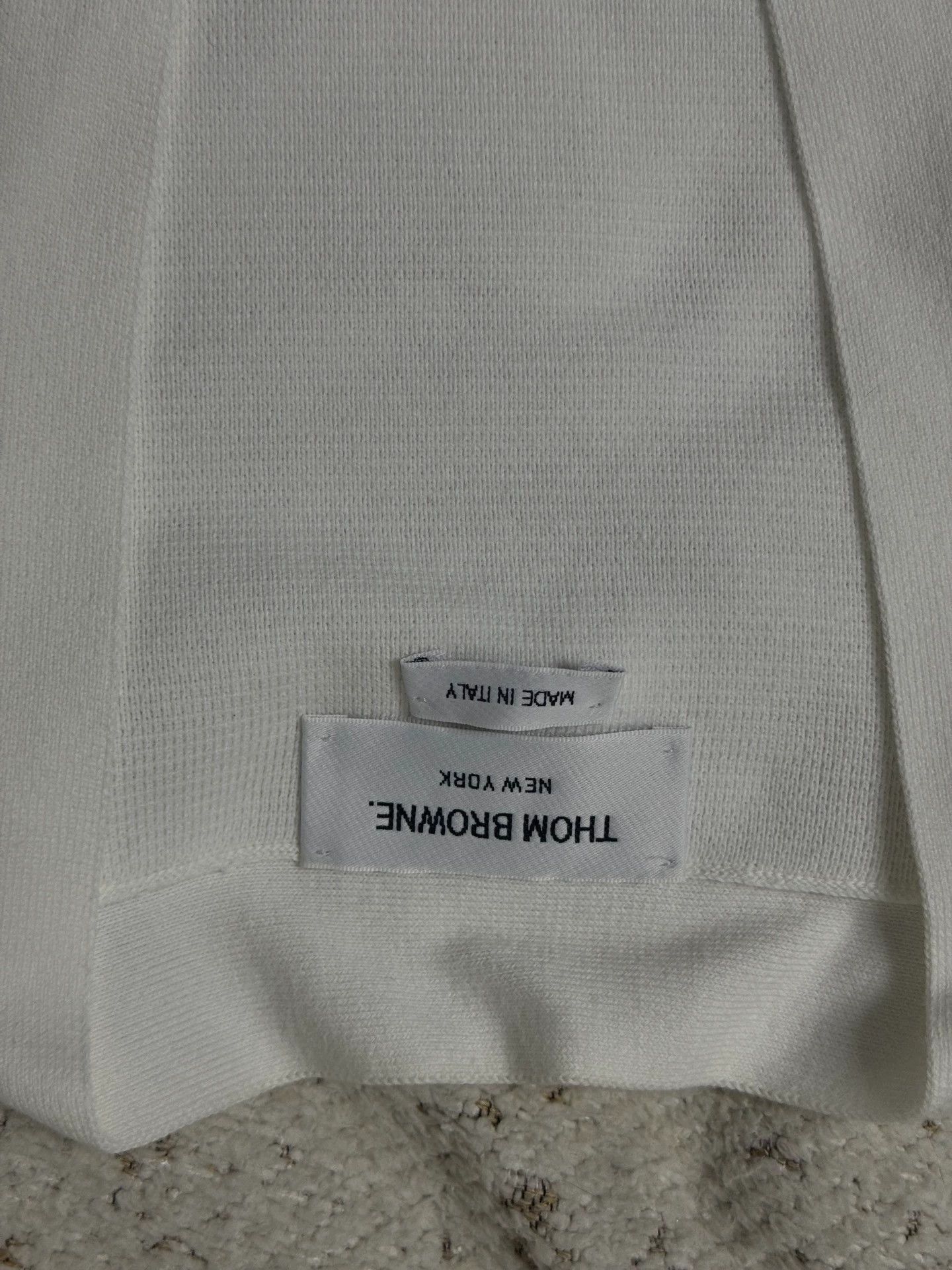 Thom Browne tb White Knit Cardigan 99 New Authentic Size XS / US 0-2 / IT 36-38 - 3 Thumbnail