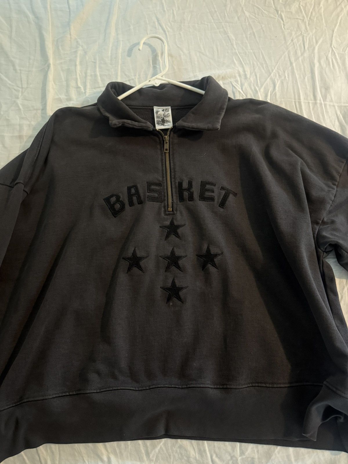 basketcase gallery Basketcase spellout vintage black quarter zip size medium Size US M / EU 48-50 / 2 - 1 Thumbnail
