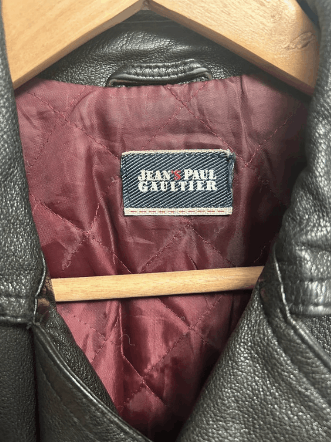 Jean Paul Gaultier × Leather Jean Paul Gaultier Jacket Leather Biker Crop Coat EX0083 Size XL / US 12-14 / IT 48-50 - 3 Thumbnail