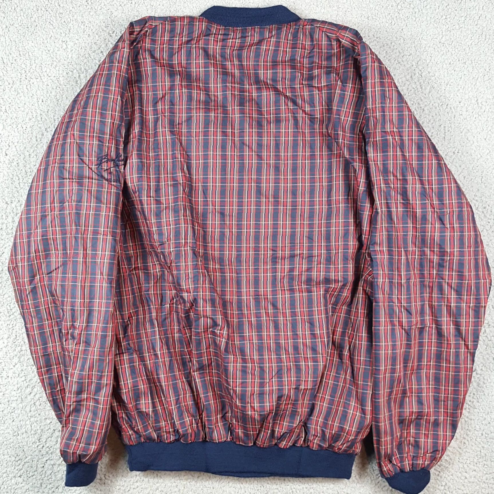 Rains VINTAGE Bruce Clark Jacket Men L Windbreaker Plaid Red Retro 90s Outdoor Preppy Scotland Rain Jacket Size US L / EU 52-54 / 3 - 4 Thumbnail