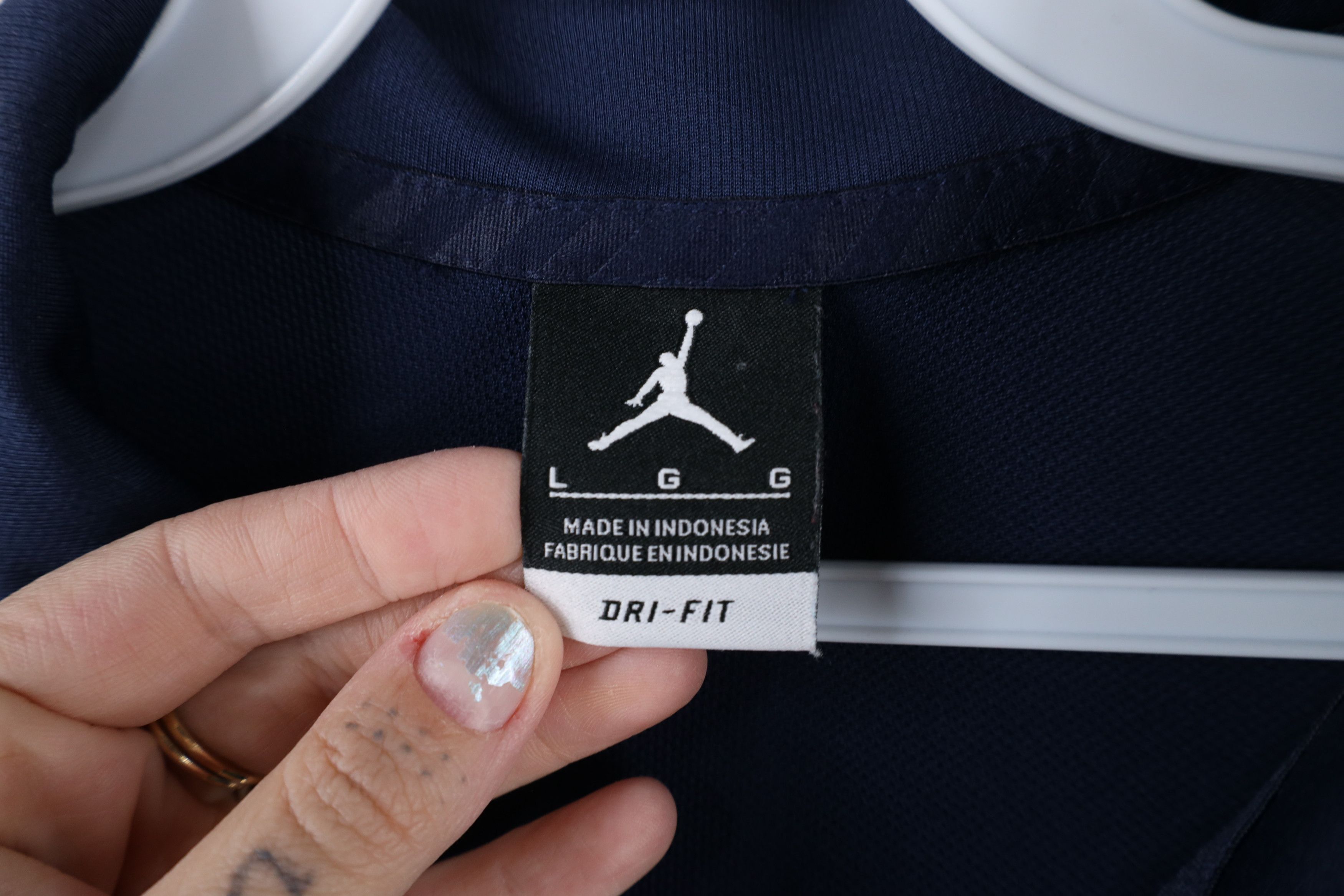 Nike × Vintage Nike Air Jordan University of Michigan Basketball Polo Size US L / EU 52-54 / 3 - 8 Thumbnail