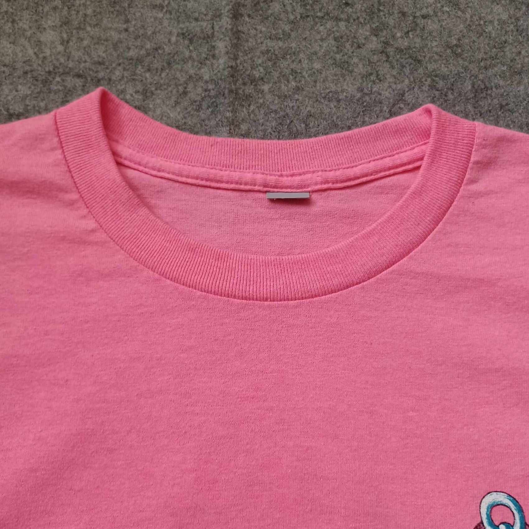 Vintage Jesus T Shirt Pink Cross Logo Graphic Anchored In Christ Faith Hope Love Large Men Regular Short Sleeve Crew Neck SVG Size US L / EU 52-54 / 3 - 6 Thumbnail