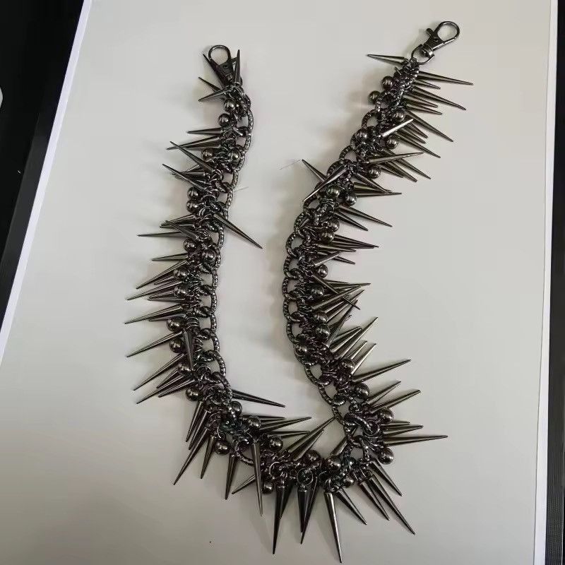 Japanese Brand Retro punk streetweary y2k spike pants pocket wallet chain Size ONE SIZE - 3 Thumbnail