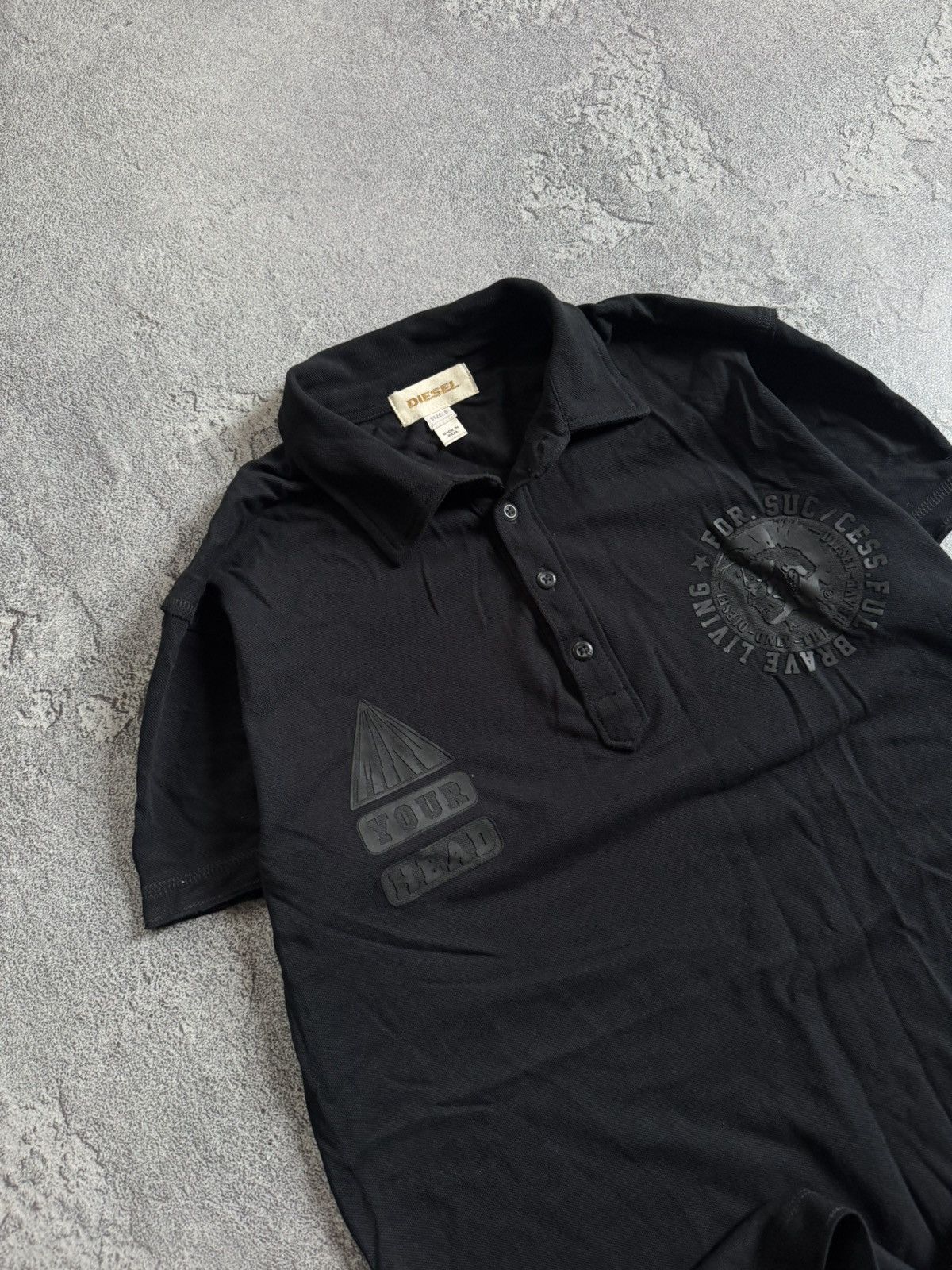 Diesel Diesel S/size polo tee tshirt y2k avantgarde black casual Size US S / EU 44-46 / 1 - 2 Thumbnail