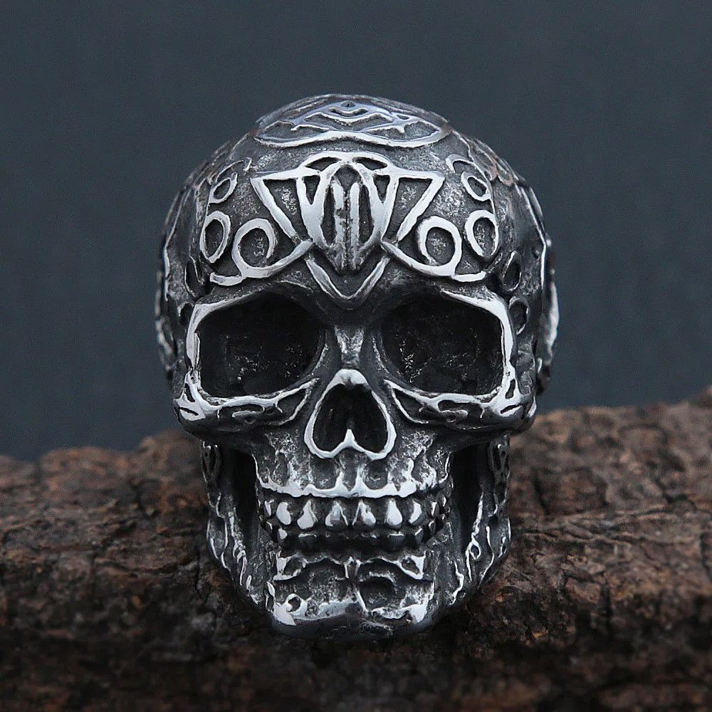 Other Gothic Men Skull Pendant Necklace Size ONE SIZE - 2 Thumbnail