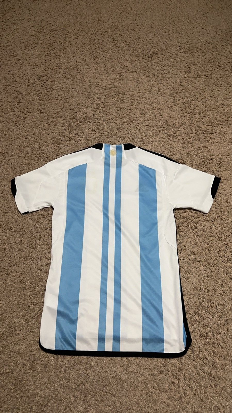 Adidas 2022 Adidas Argentina home jersey blue and white size small Size US S / EU 44-46 / 1 - 5 Thumbnail