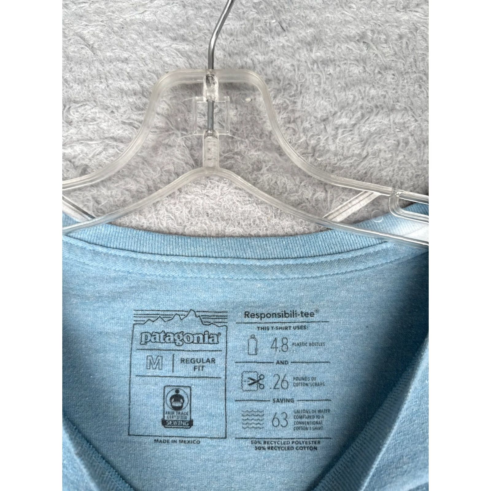 Patagonia Patagonia Shirt Men Medium Blue Crew Neck Long Sleeve Polyester Blend READ Size US M / EU 48-50 / 2 - 7 Thumbnail