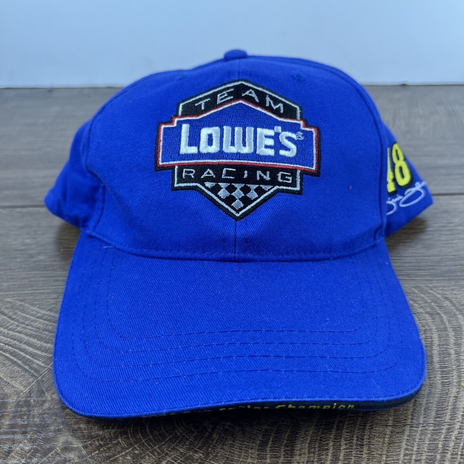 Other Lowe's Racing Hat Jimmie Johnson 48 Blue Adjustable Hat Adul Size ONE SIZE - 1 Thumbnail