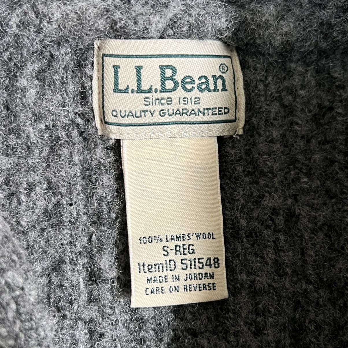 L.L. Bean LL Bean Cardigan Sweater Small Gray Lambswool Shawl Collar Size US S / EU 44-46 / 1 - 4 Thumbnail