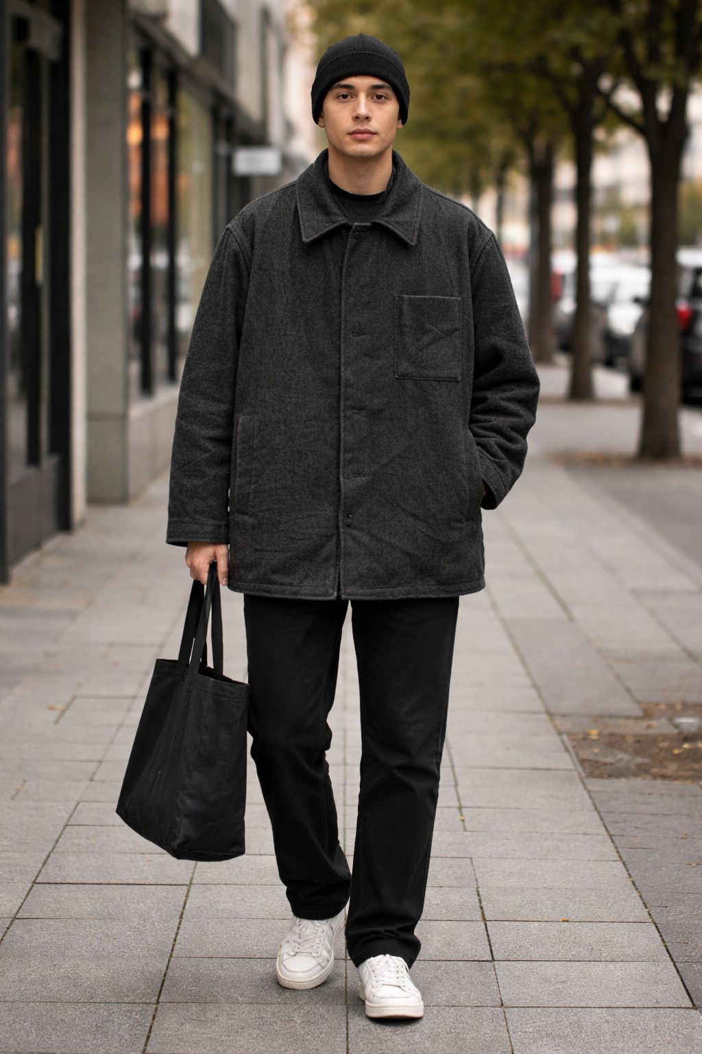 Calvin Klein Calvin Klein Wool Blend Mark Jacket Size US M / EU 48-50 / 2 - 1 Thumbnail