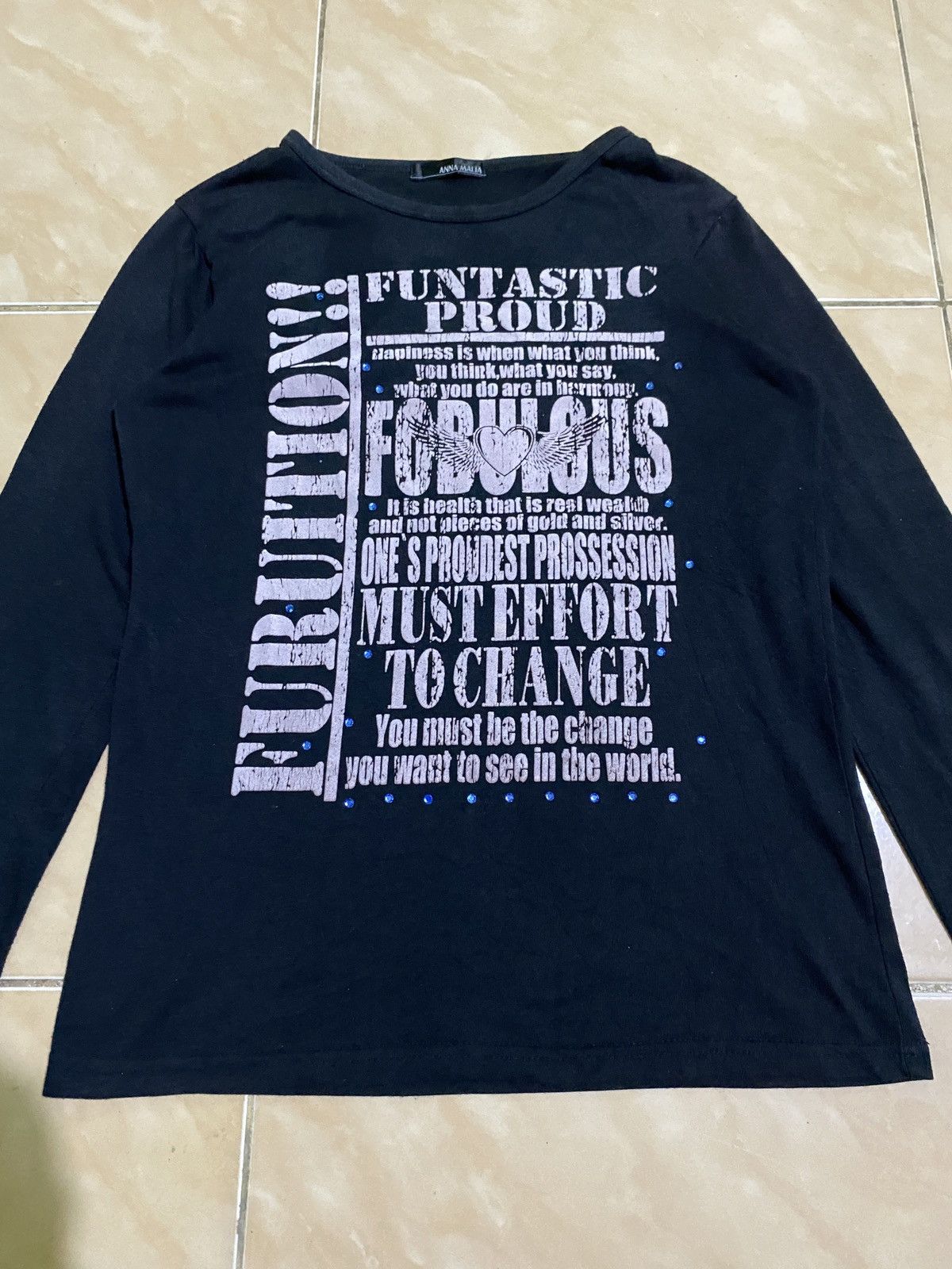 Beauty Beast Longsleeve Poem emo style Size US S / EU 44-46 / 1 - 3 Thumbnail
