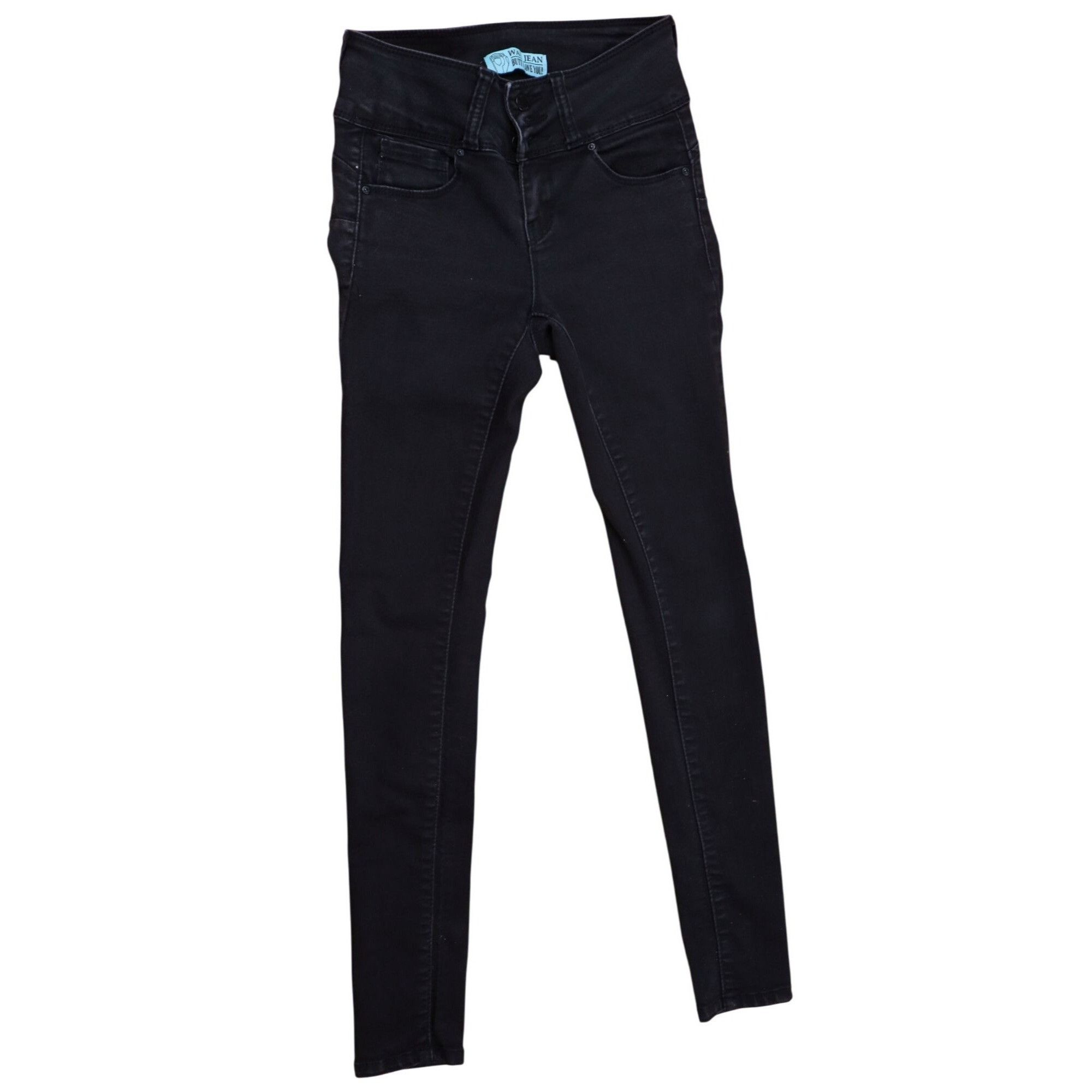Other Wax Jean “Butt, I Love You” Black Skinny Jeans | High Rise S Size 25" / US 0 / IT 36 - 1 Thumbnail
