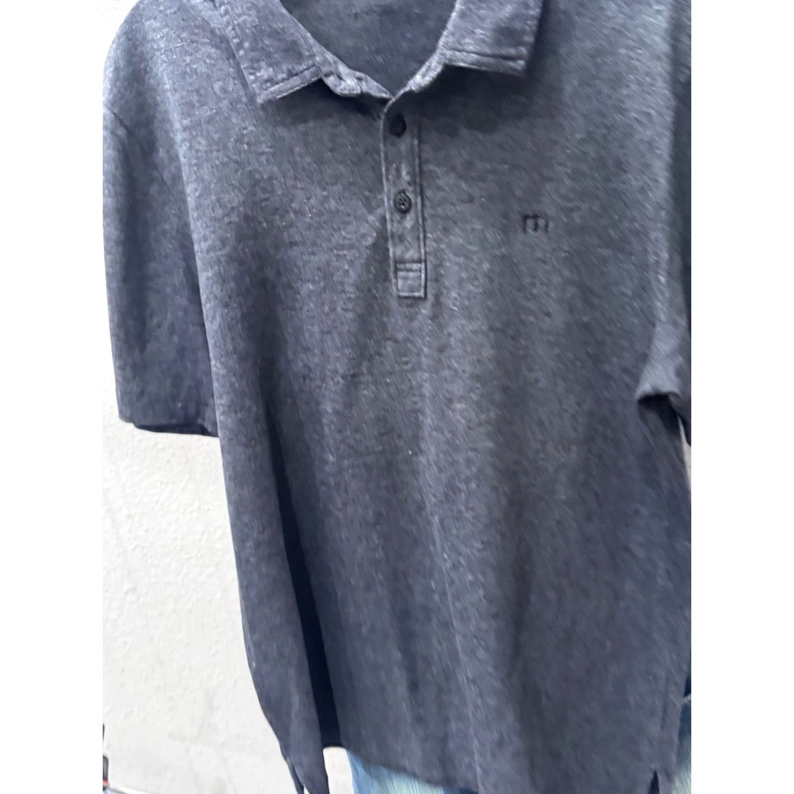 TravisMathew Travis Matthew Gray Soft Medium M POLO SHIRT Size US M / EU 48-50 / 2 - 3 Thumbnail