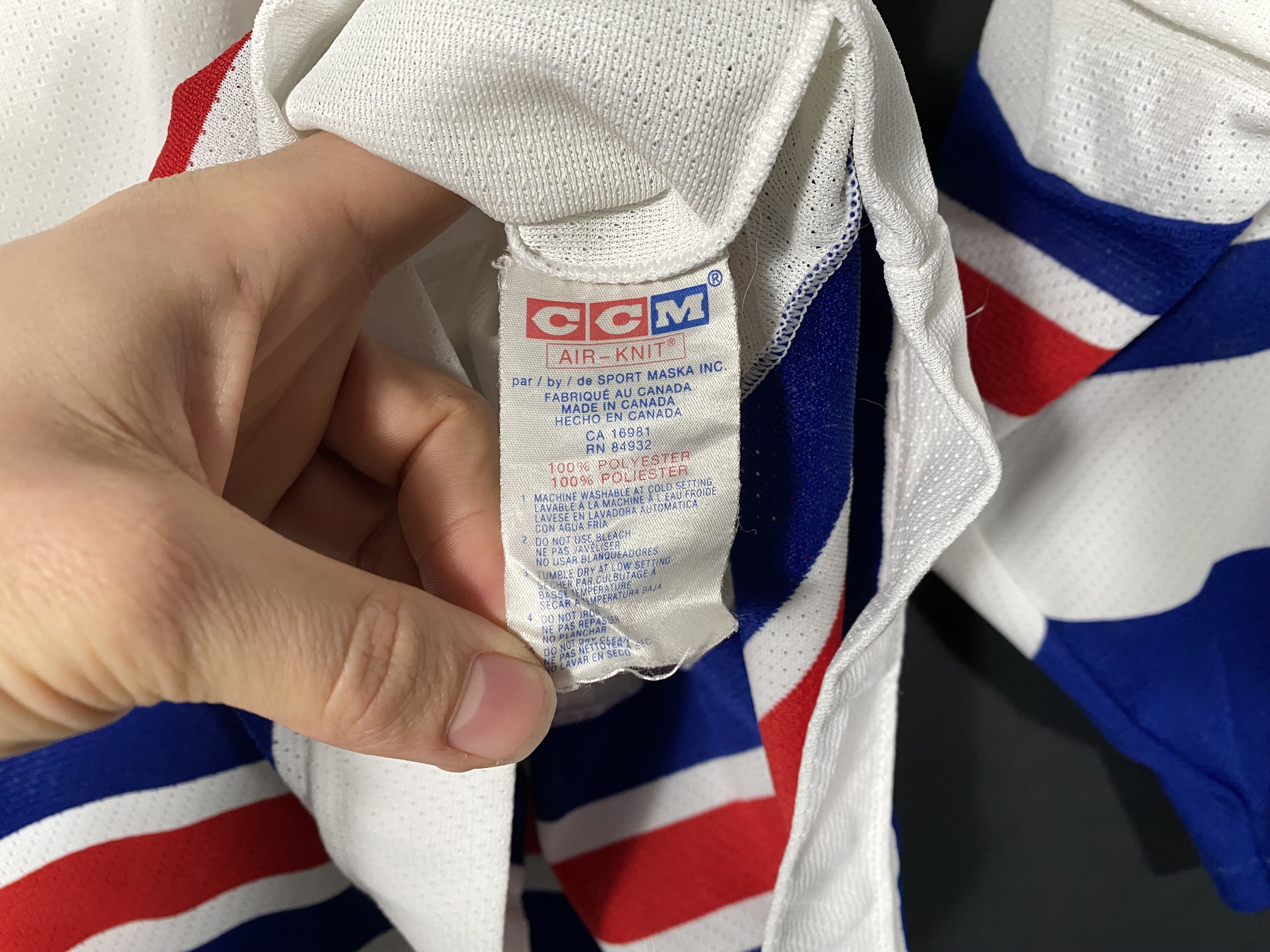 Ccm Vintage 1994 New York Rangers CCM Away Jerseys Size US XL / EU 56 / 4 - 5 Thumbnail
