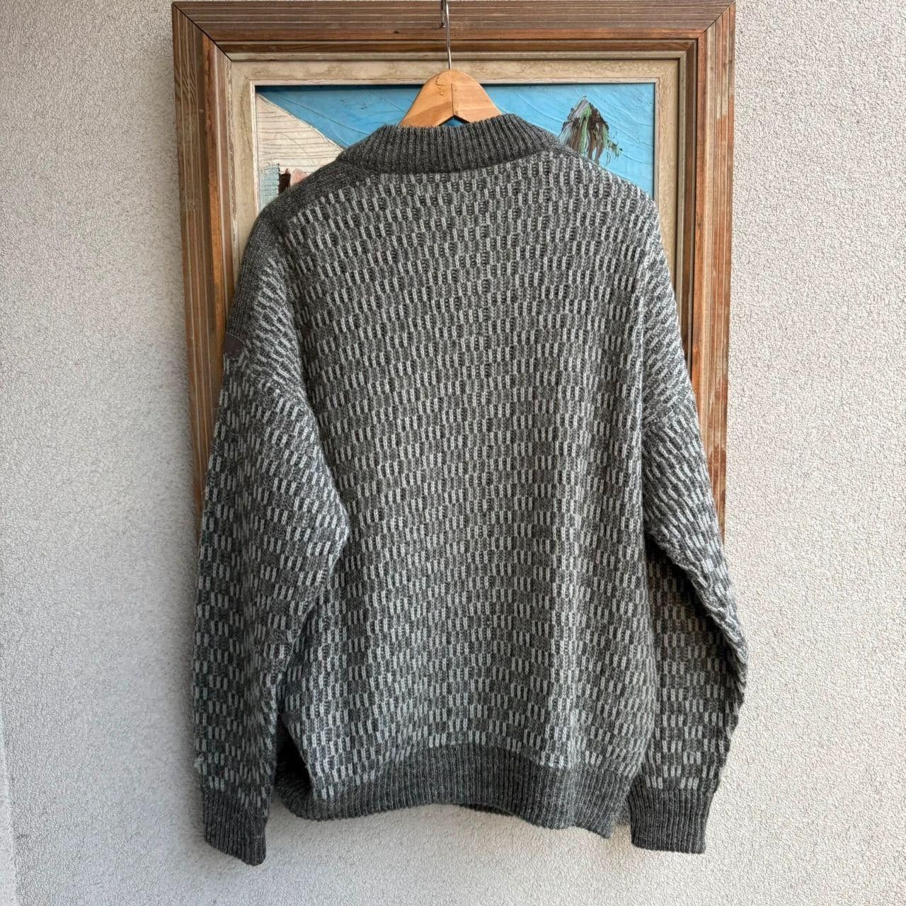 Vintage Vintage 90s Sweater Jumper Made of Wool Grey Size US L / EU 52-54 / 3 - 2 Thumbnail