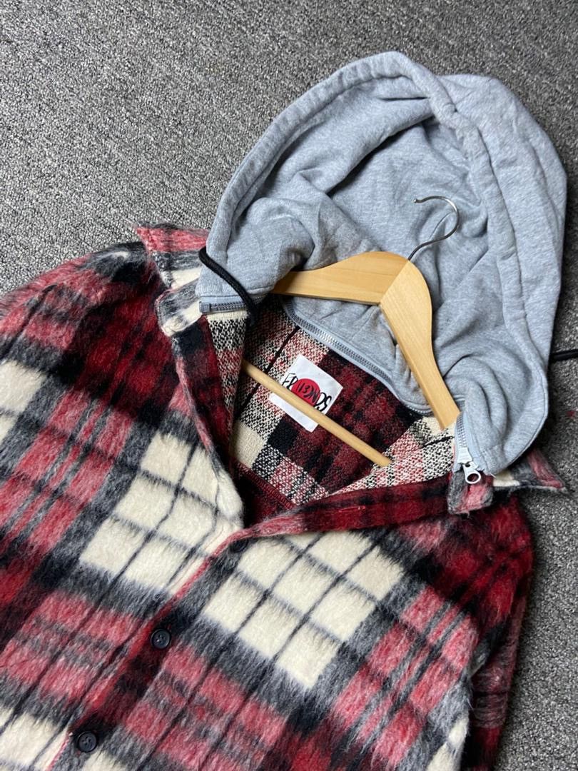 Japanese Brand FR(13)NDS Japanese Brand Plaid Fleece Jacket (179) Size US XL / EU 56 / 4 - 7 Thumbnail