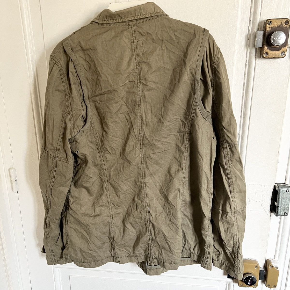 Gap Gap olive khaki jacket button up with zip military Size L / US 10 / IT 46 - 4 Thumbnail