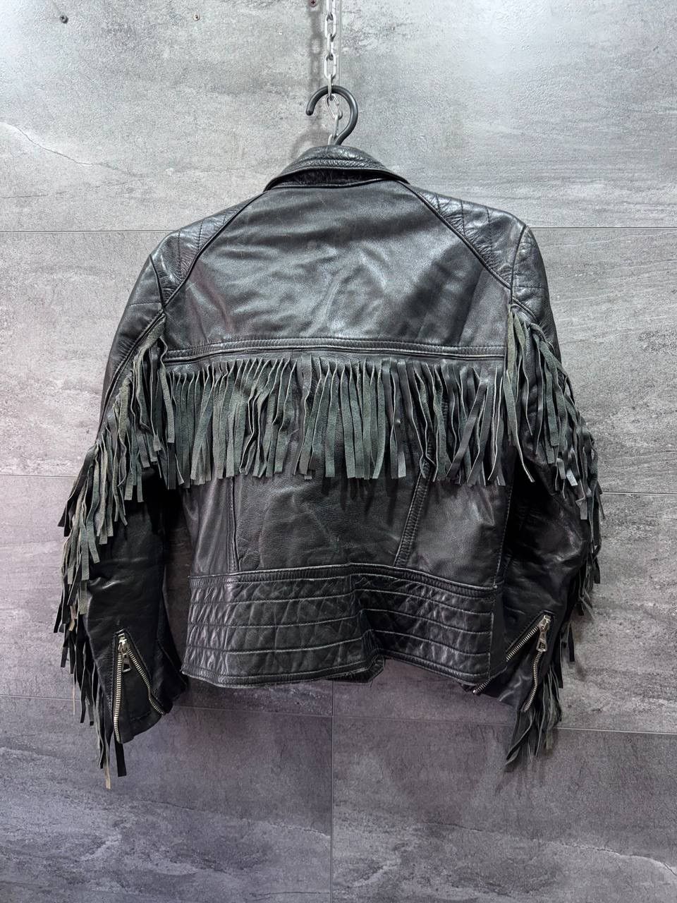Other Vintage HARRO Leather Biker Jacket Western Moto Belted Rare Size M / US 6-8 / IT 42-44 - 13 Thumbnail