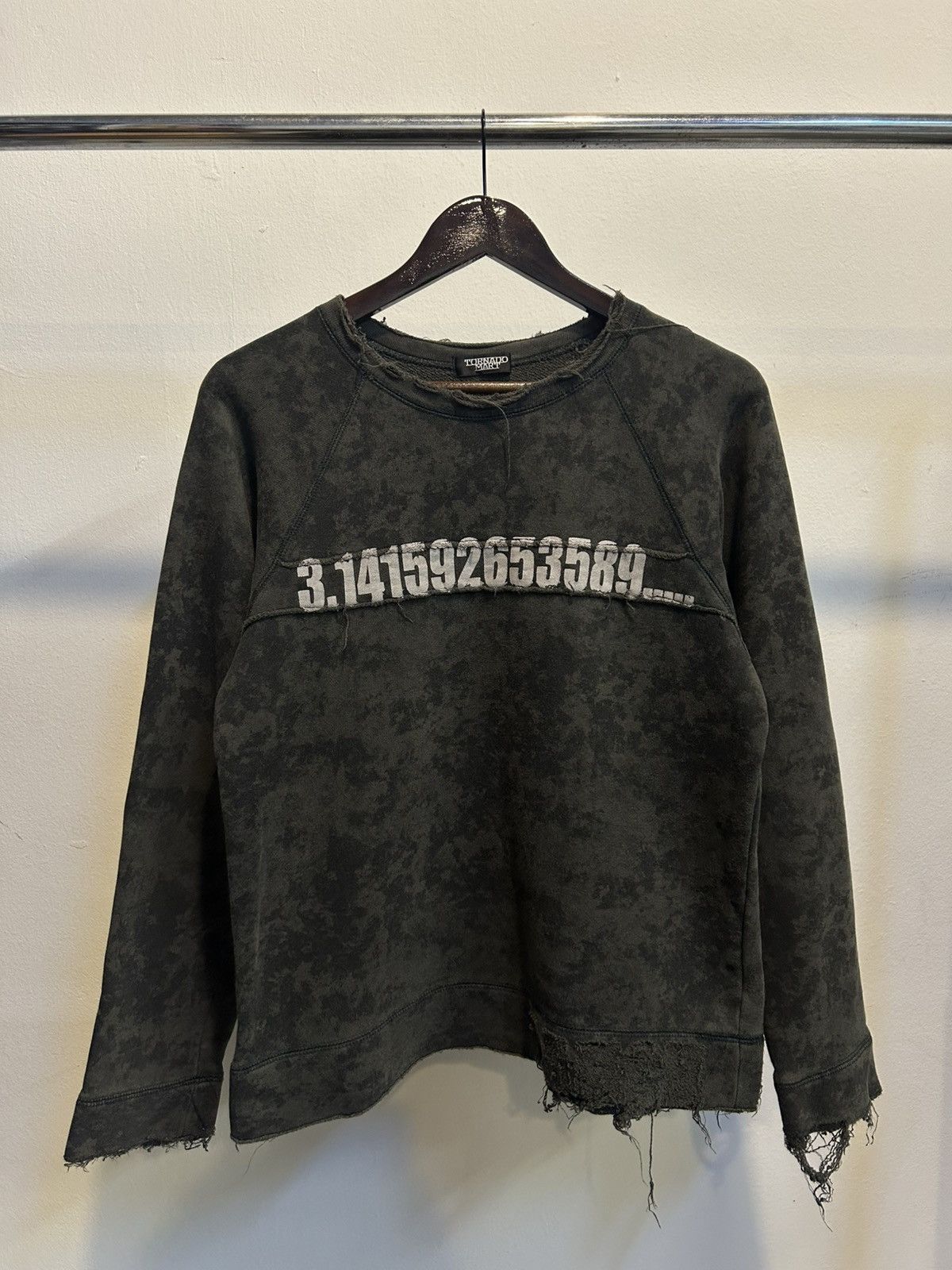 Tornado Mart Tornado Mart Distressed Asidwash Sweatshirt Size US S / EU 44-46 / 1 - 1 Thumbnail