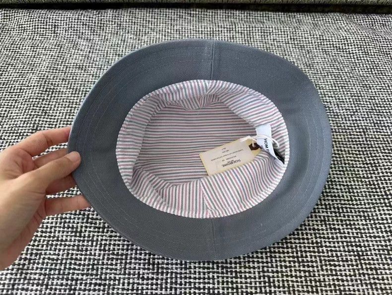 Thom Browne Thom Browne Classic grey fisherman's cap Size ONE SIZE - 5 Thumbnail