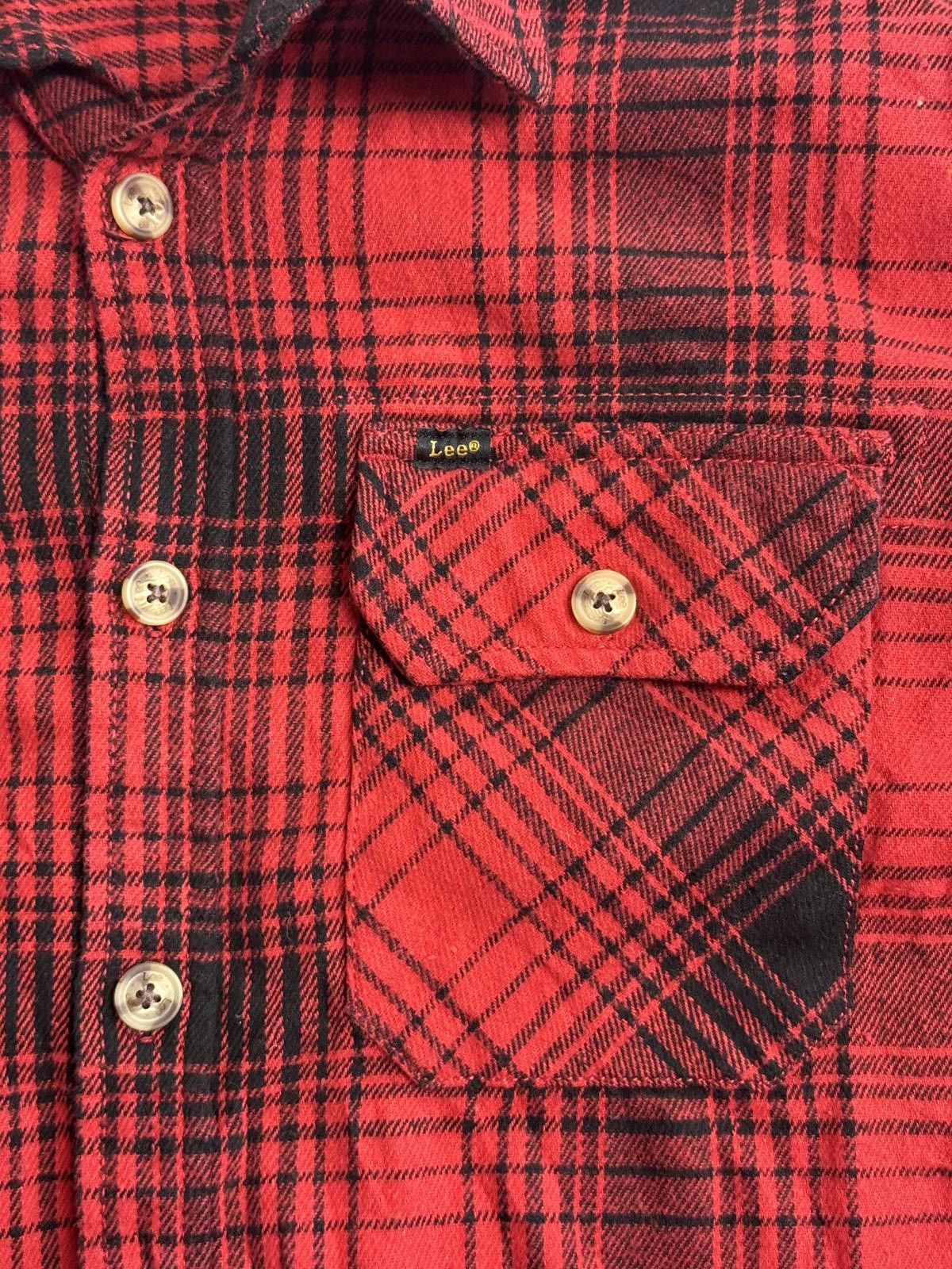 Lee Mens Red & Black Lee Flannel Plaid Long Sleeve Regular - M Size US M / EU 48-50 / 2 - 4 Thumbnail