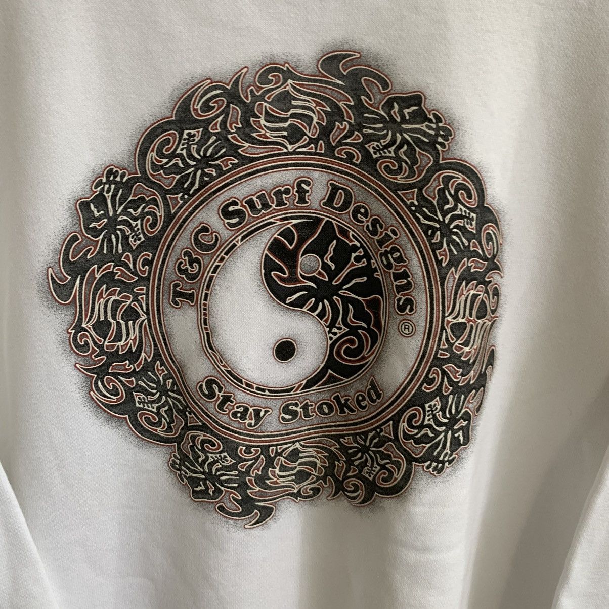 Vintage Vintage T & C surfing brand sweatshirt Medium White Size US M / EU 48-50 / 2 - 4 Thumbnail