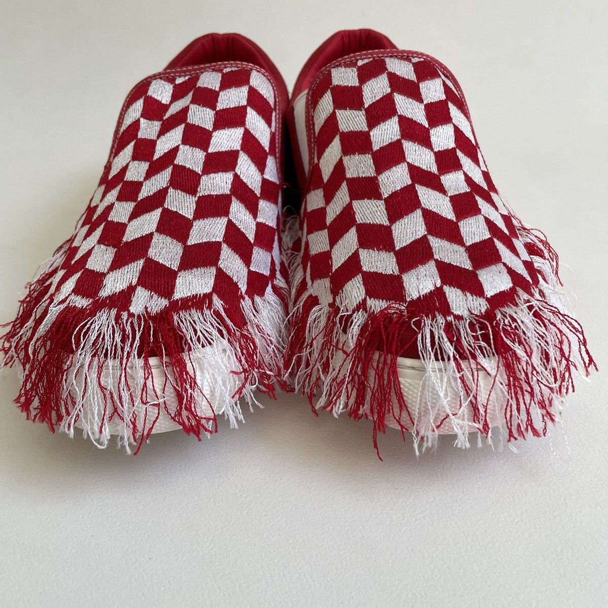 Doublet Tasseled Woven Check Slip On Sneakers Size US 8 / EU 41 - 19 Thumbnail