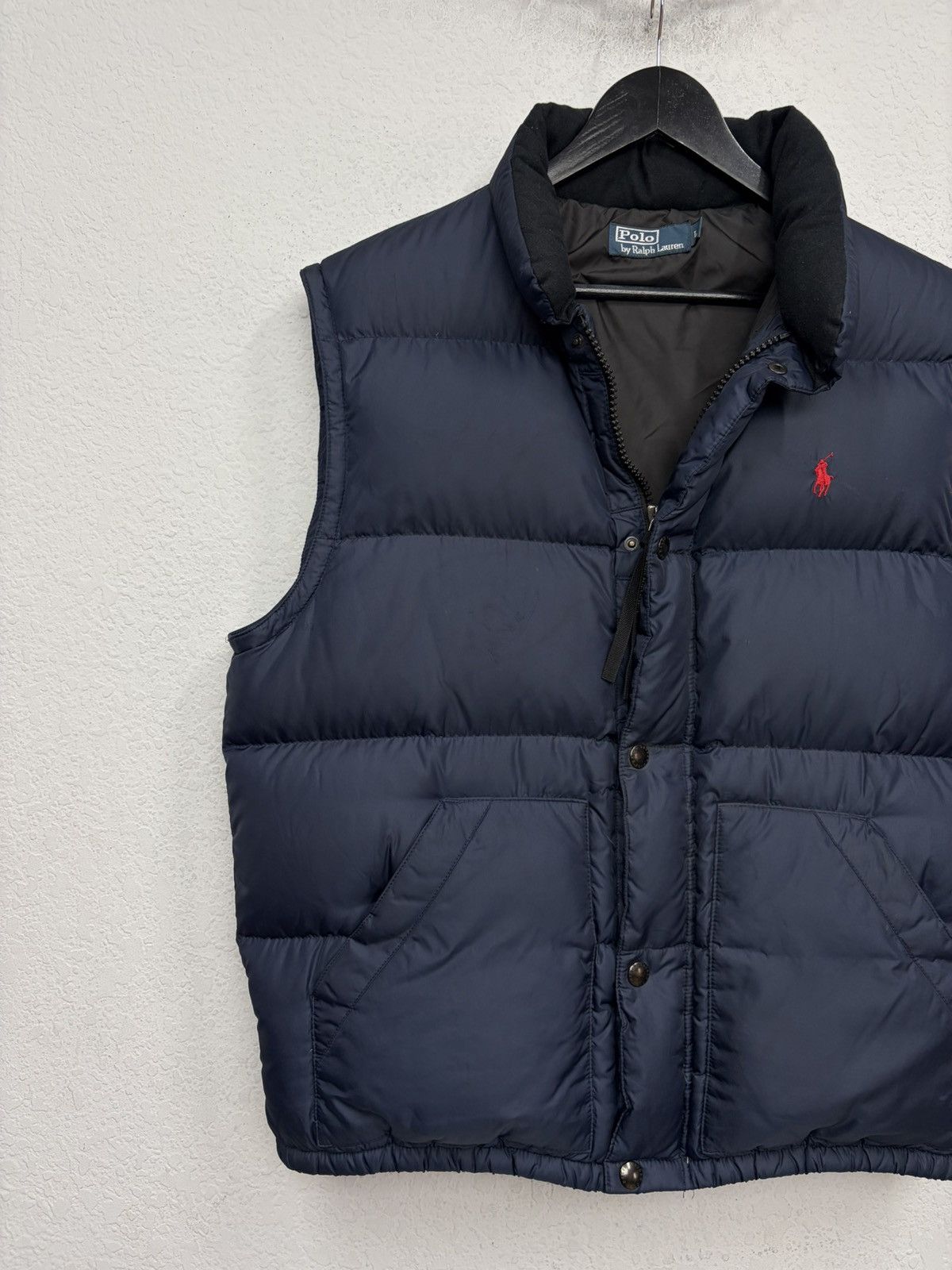 Polo Ralph Lauren Polo Ralph Lauren Navy Puffer Vest Classic Down Gilet Logo Size US L / EU 52-54 / 3 - 2 Thumbnail