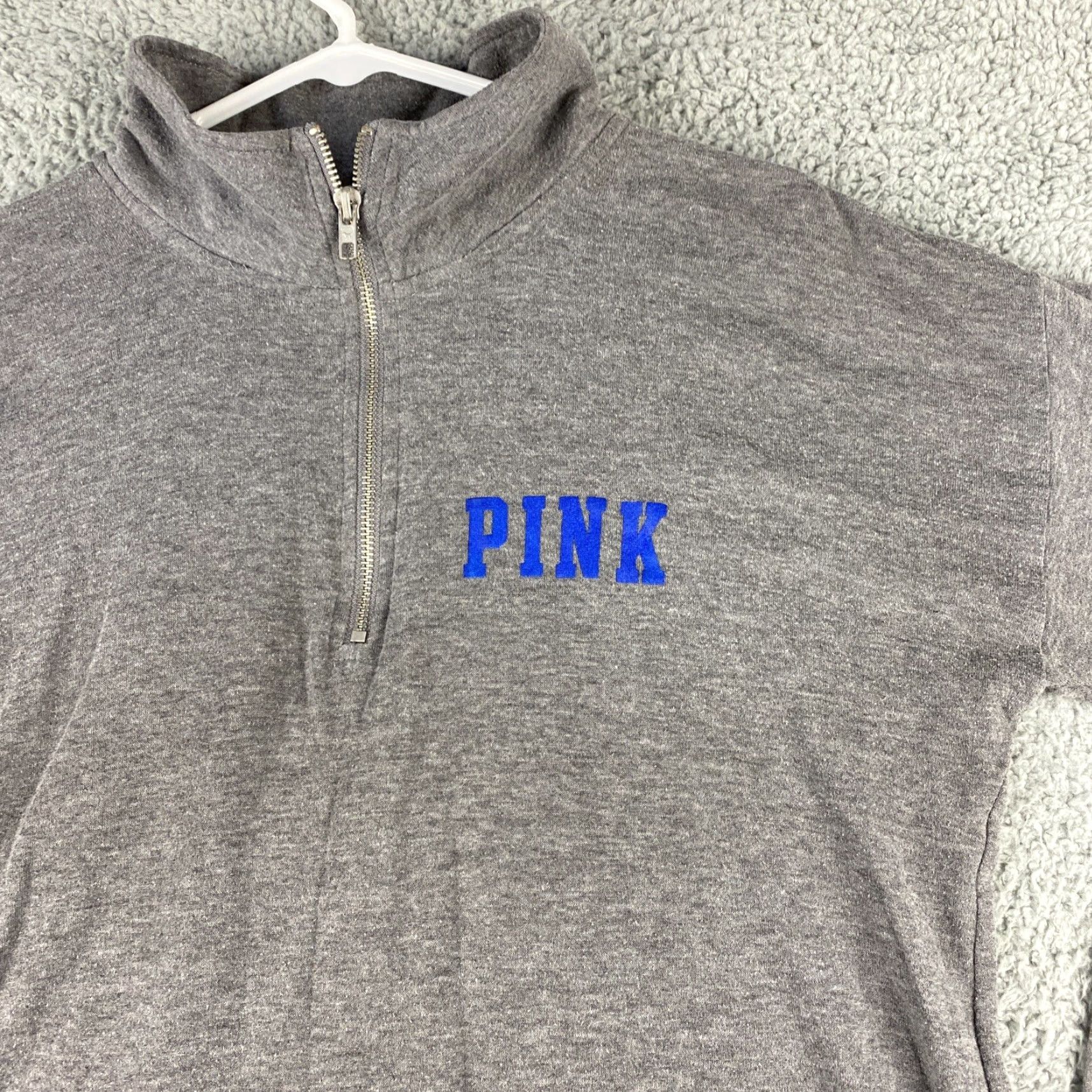 Pinko VINTAGE PINK Women Sweater Size Large Gray Zip Long Sleeve Cotton Stretch Casual Size L / US 10 / IT 46 - 2 Thumbnail