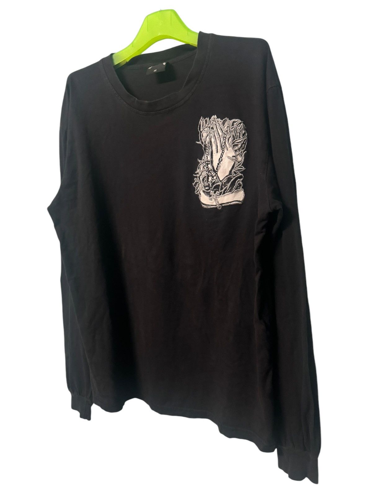 Japanese Brand 💥 DICTORIOUS PRAY HAND WITH CROSS BIG EMBROIDED BACK HIT Size US XL / EU 56 / 4 - 4 Thumbnail