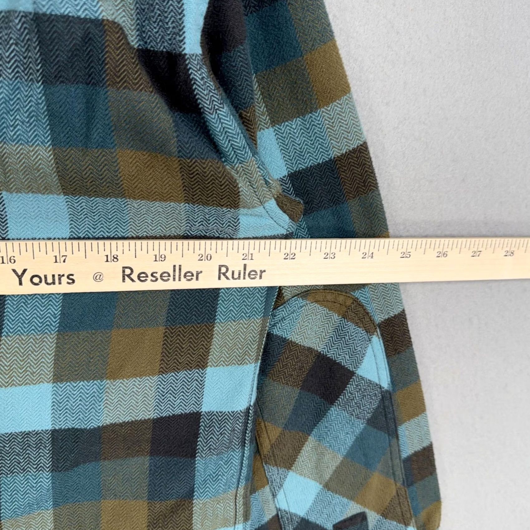 Vintage Howler Bros Mens Medium Blue Green Plaid Flannel Button Front Casual Size US M / EU 48-50 / 2 - 7 Thumbnail
