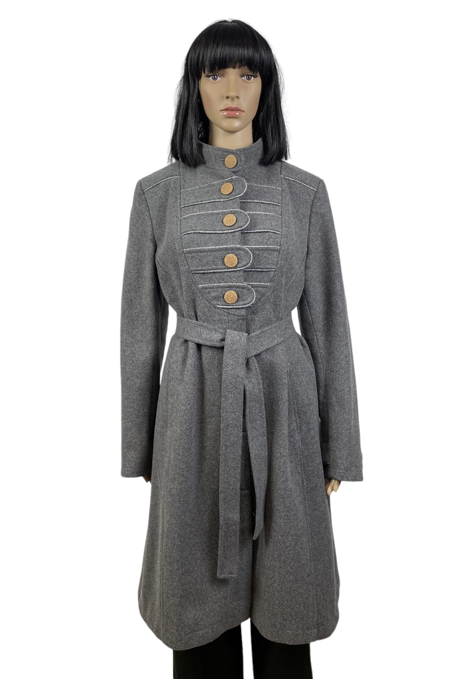 Stella Nova Wool-Cashmere Belted Coat size 42