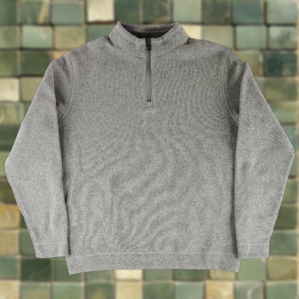 Peter Millar Peter Millar Crown Fleece 1/4 Zip Pullover Gray Mens XL sweatshirt pull over? Size US XL / EU 56 / 4 - 1 Thumbnail