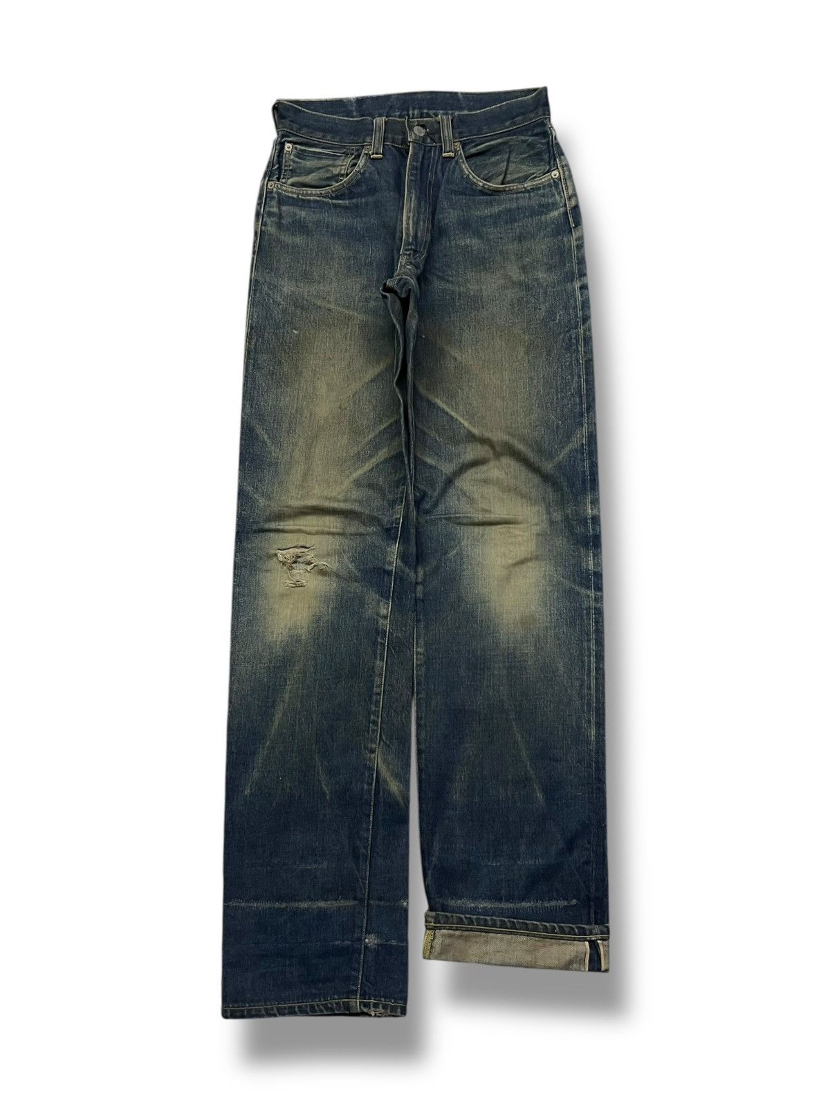 Evisu Vintage Archive EVIS Japanese Selvedge Denim | Early EVISU Size US 29 - 2 Thumbnail
