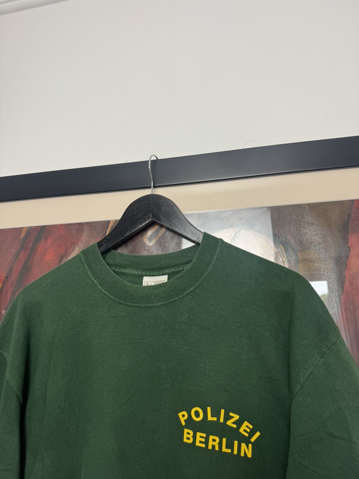 Vintage Polizei German Police Berlin 90s Vintage Tee AvantGarde Hype Size US L / EU 52-54 / 3 - 3 Thumbnail