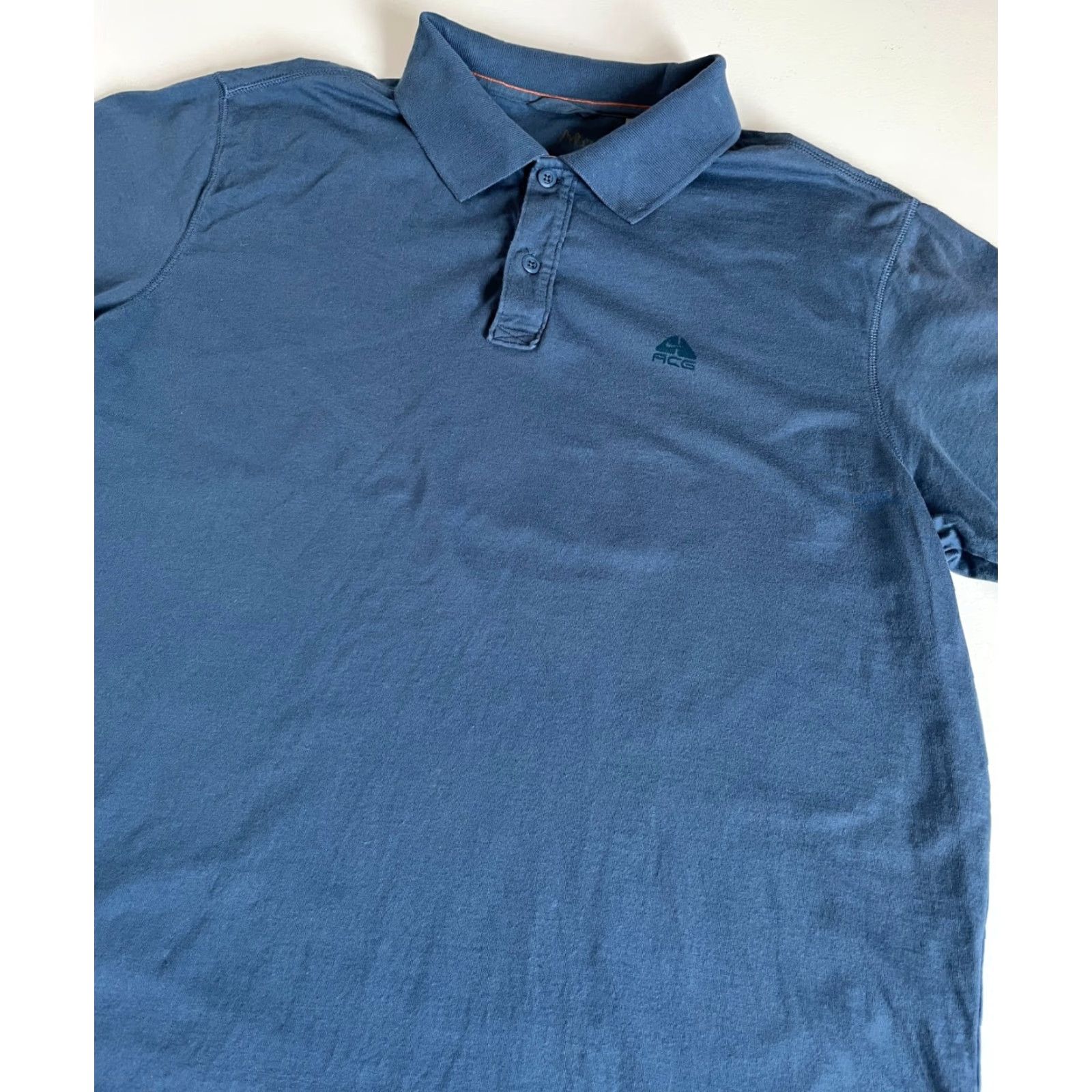 Nike ACG Nike ACG Polo Shirt Mens XL Organic Cotton 30+ Sun Protection Blue Polo Shirt Outdoor Sports 90s (if applicable) Mens Size US XL / EU 56 / 4 - 6 Thumbnail