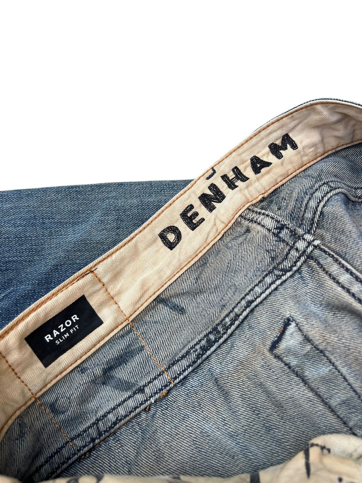 DENHAM Mud Wash Denim DENHAM Razor Slim Fit Jeans Size US 32 / EU 48 - 22 Thumbnail