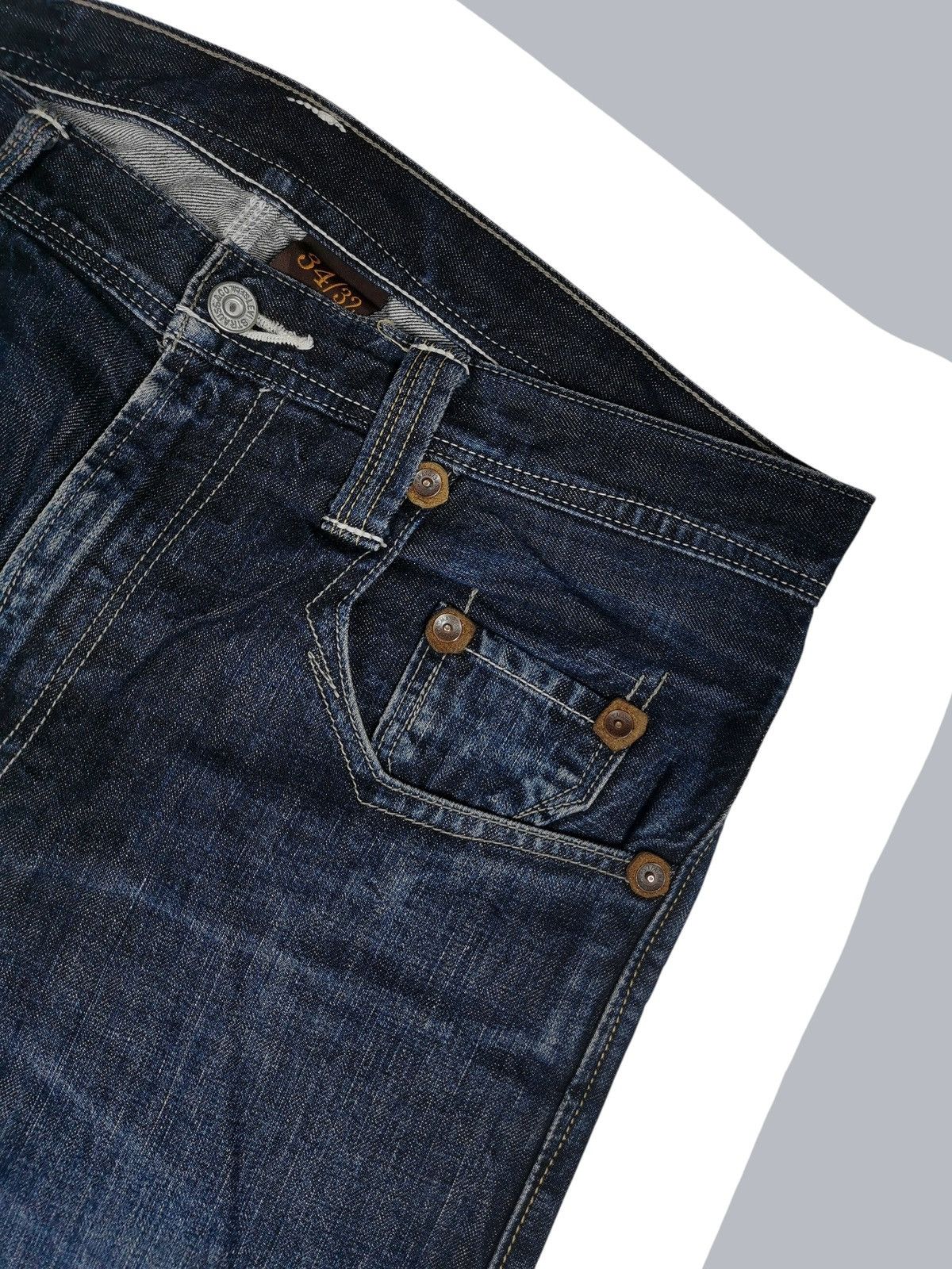 Levi's Vintage Levis 502 Original Riveted Denim Jeans Size US 35 - 10 Thumbnail