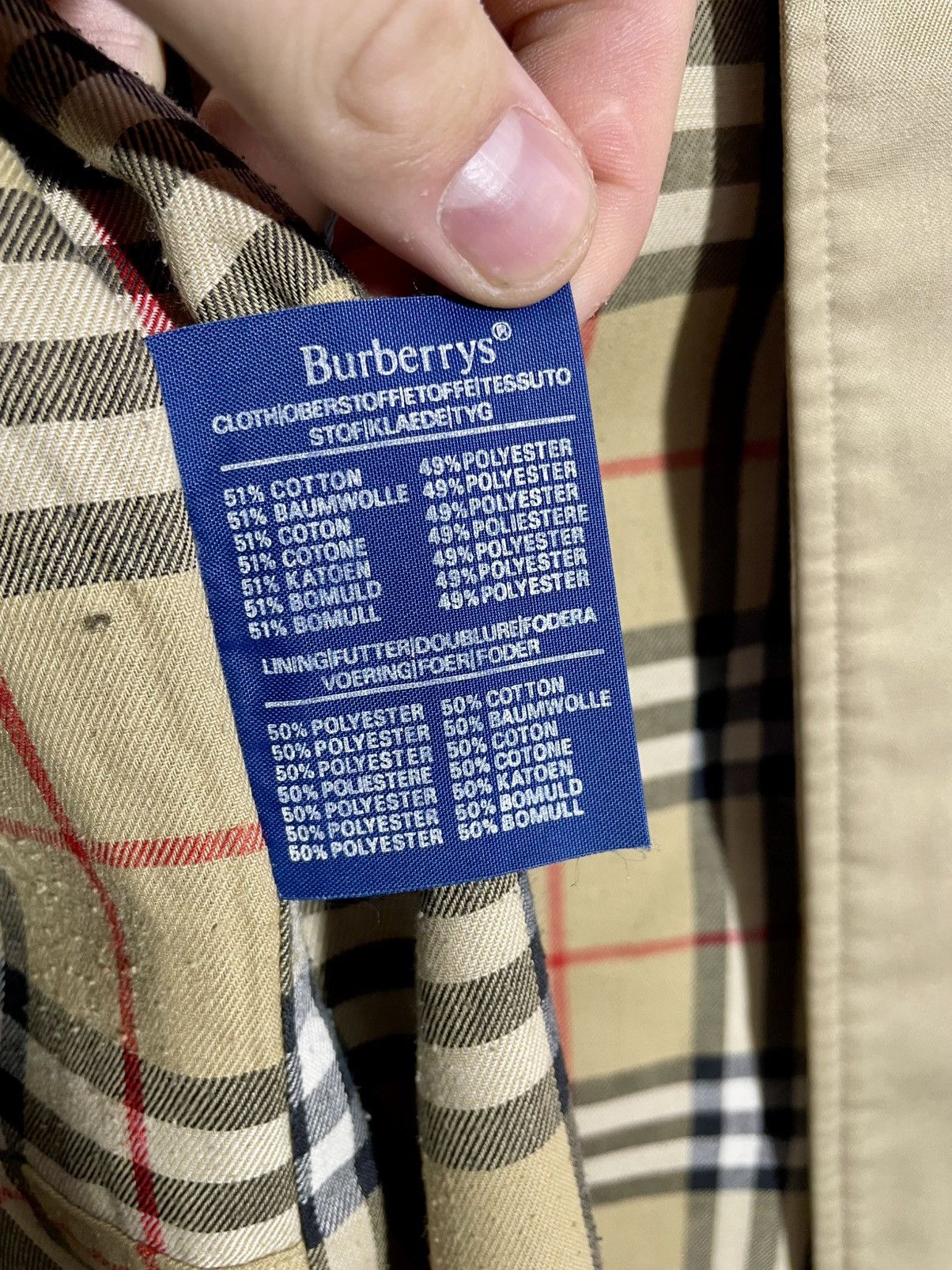 Burberry × Vintage Vintage Burberry beige trench coat men’s size 54 Size US L / EU 52-54 / 3 - 15 Thumbnail