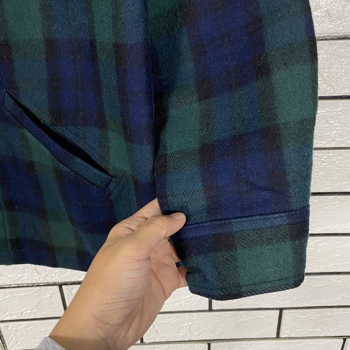 Issey Miyake Vintage Wool Chore Jacket Madison Tartan Design Check Size US L / EU 52-54 / 3 - 16 Thumbnail