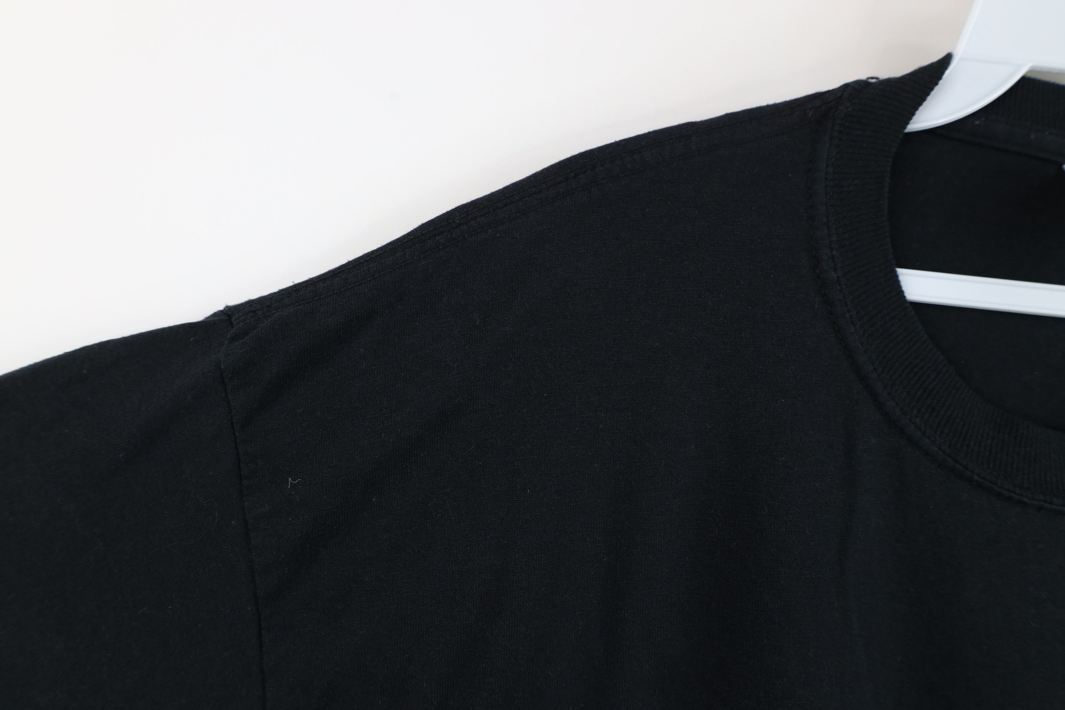 Vintage Vintage 90s Y2K Streetwear Blank Heavyweight T-Shirt Black Size US XL / EU 56 / 4 - 6 Thumbnail