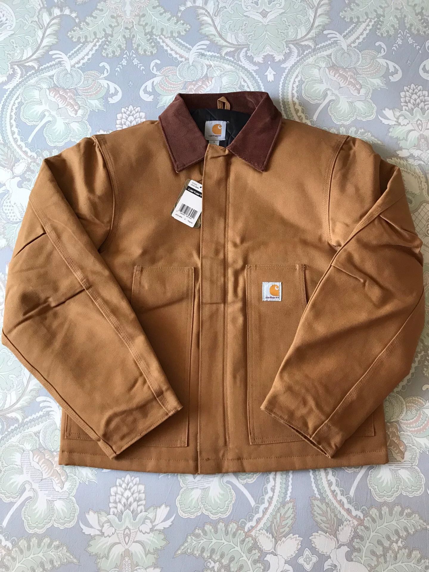 Carhartt Carhartt J002 Brown Canvas Work Jacket Size US S / EU 44-46 / 1 - 1 Thumbnail
