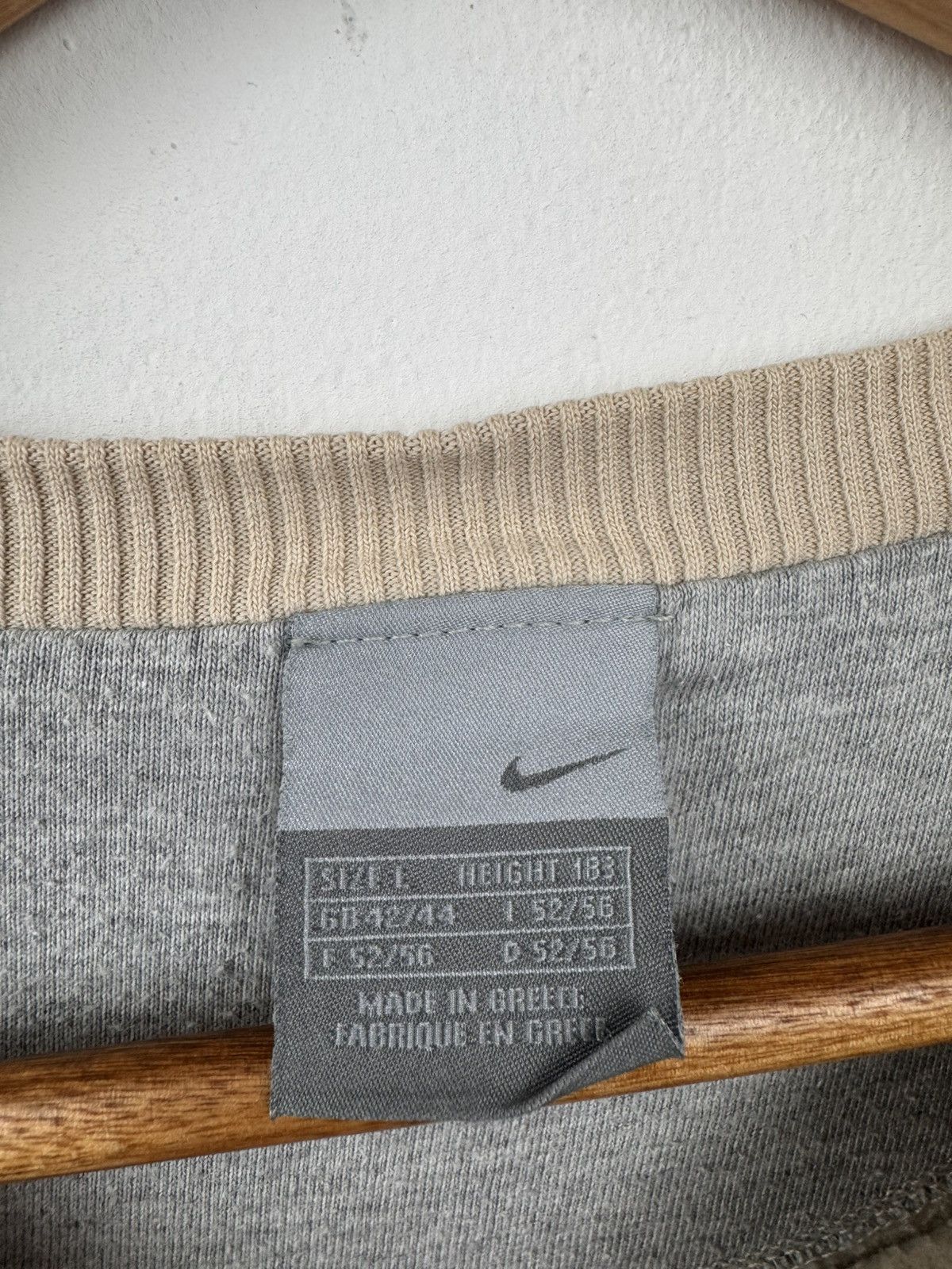 Nike Nike Men Cotton Crewneck Sweatshirt Beige Size L Size US L / EU 52-54 / 3 - 5 Thumbnail