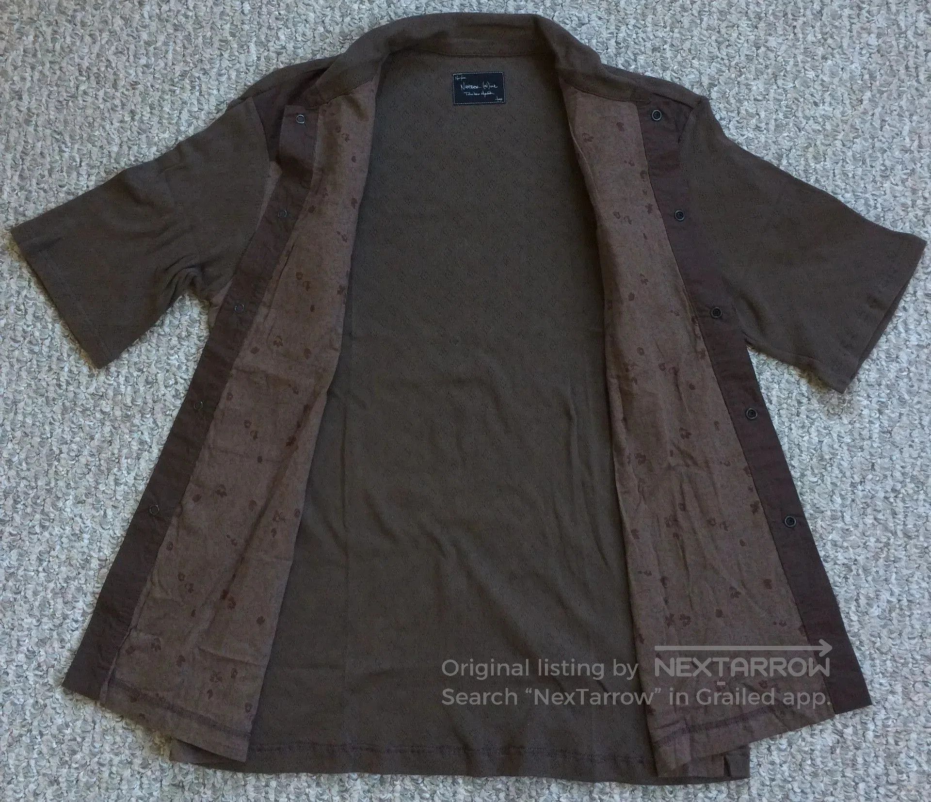 Number (N)ine Number (N)ine Short Sleeve Western Shirt. Size US S / EU 44-46 / 1 - 3 Thumbnail