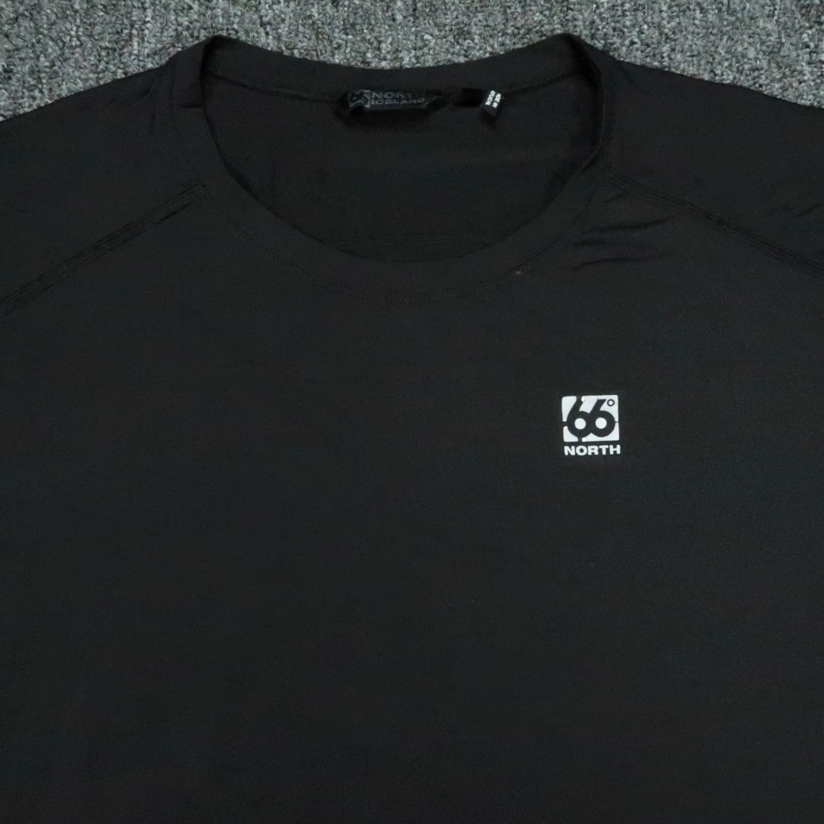 Vintage 66 North Shirt Womens XL Black Performance Short Sleeve Adalvik T Iceland Womens XL Black Performance Shirt Size XL / US 12-14 / IT 48-50 - 2 Thumbnail