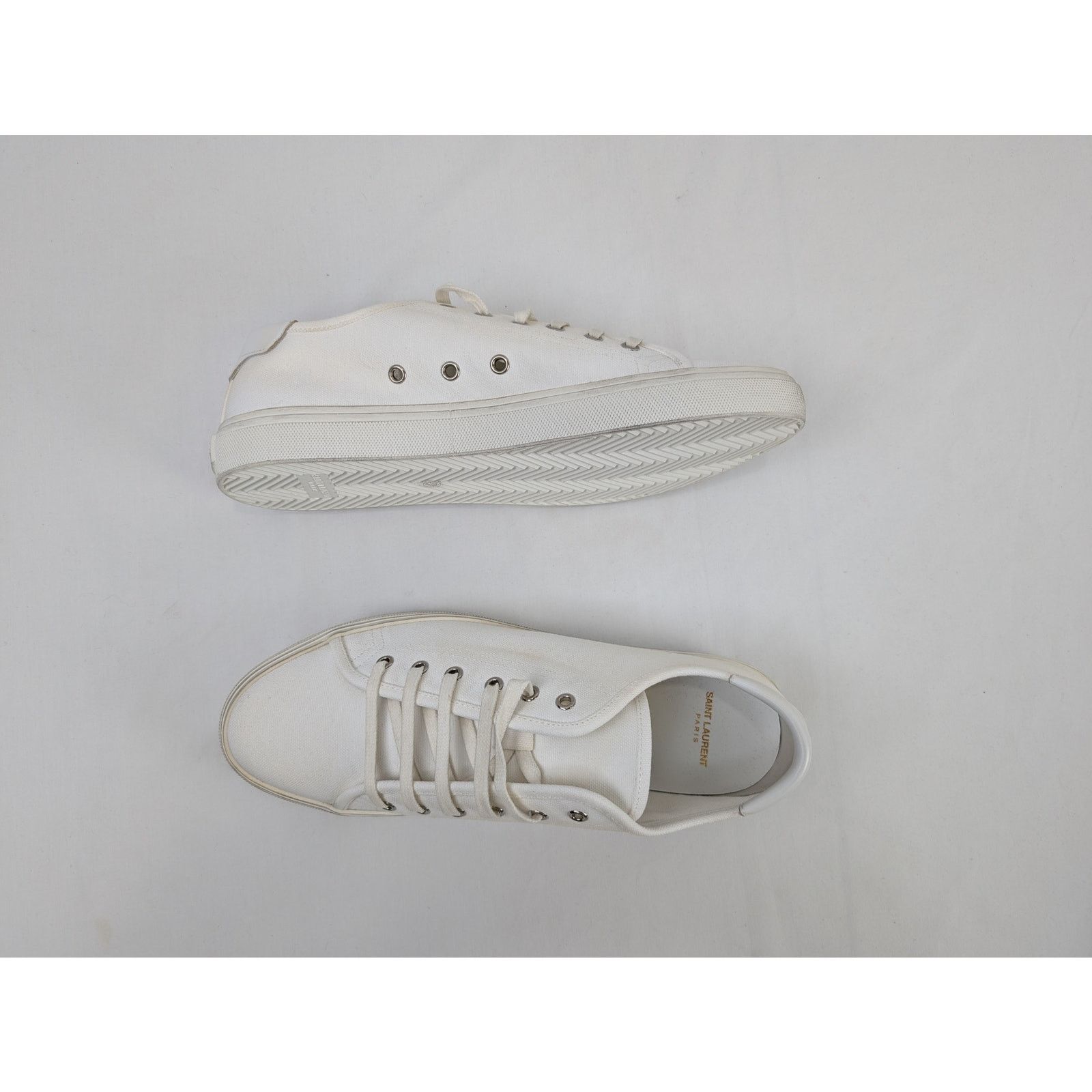 Saint Laurent Paris o1rshd1 Malibu L T Sneakers SL SIG in Blanc Size US 10.5 / EU 43-44 - 1 Thumbnail